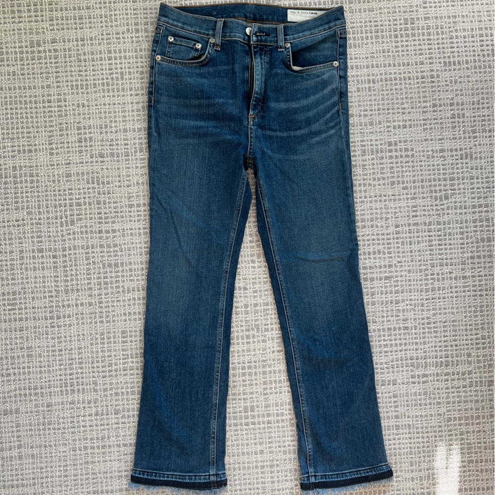 Rag & Bone Dre Fremont Frayed Hem Jeans